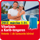 2012. március 1-31. Vitorlázás a Karib-tengeren